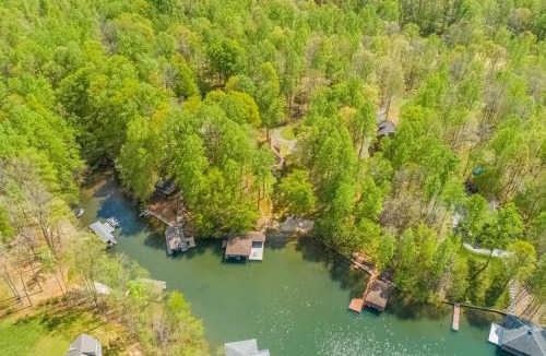Bumpass House | Secluded lakefront home w/private beach, deck, gas grill, firepit, lake views