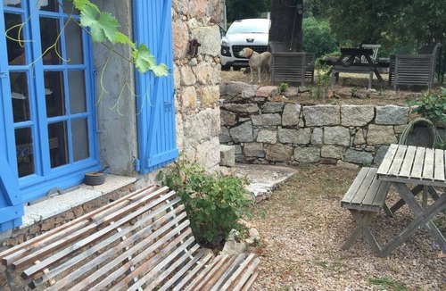 Albitreccia House | Single-family traditional stone house with shady garden