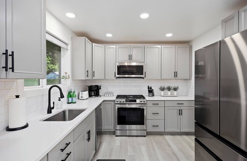 Burley House | Sleek modern design meets peaceful retreat for a comfortable stay.