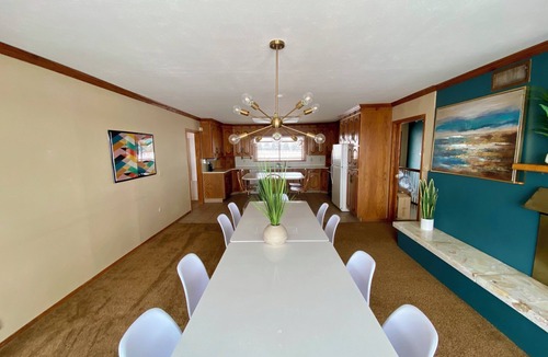 Burley House | Snake River Resort: Riverfront View & Access Boat Ramp, Docks, Boat Rentals.