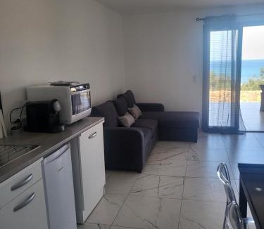 Solenzara Apartment | Solenzara T2 rez de villa, vue mer, proximité plage et village