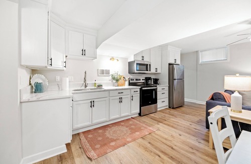 Greensboro House | Spacious 2BR - 1BATH SAFE Retreat with Private Entrance - Patio - Yard - Pets OK