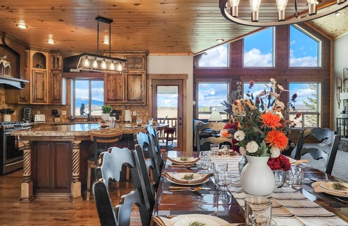 Island Park Cabin | Spacious Cabin with Hot Tub, Fire Pit, Game Room
