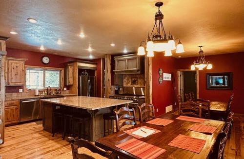 Island Park House | Spacious lake front home, Private Dock, 35 minutes to Yellowstone, sleeps 24