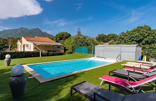 Moriani-Plage House | Stunning private villa with WIFI, A/C, private pool, TV, terrace, panoramic view and parking