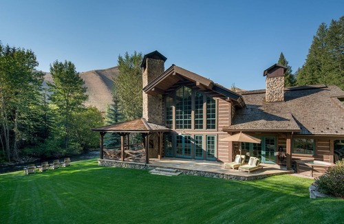 Warm Springs House | Stunning lodge style retreat on the river at base of Sun Valley's Bald Mountain