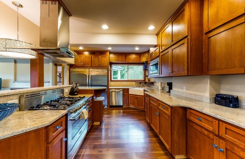 Oak Grove House | Stunning riverfront home w/ spacious deck, grill, two kitchens, & private dock