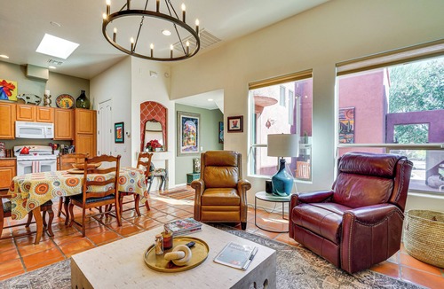 Tumacacori Apartment | Sunny Adobe Retreat w/Hot Tub & Mtn Views!