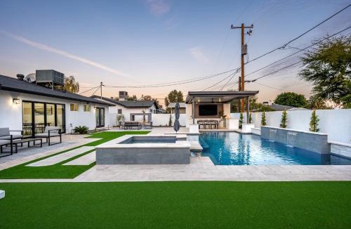 Southwest Village House | Swim up to cooking entertainment play corn hole and relax by the fire at Cascada