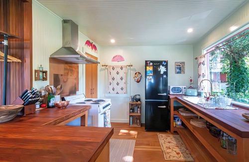 Jenner Cabin | The Dreamboat Romantic soaking tub Jenner CA