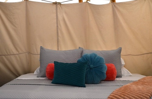 Farmers Resort | The Dreamcatcher Teepee at The Edge—Unique Riverfront Glamping in Salt Lick, KY
