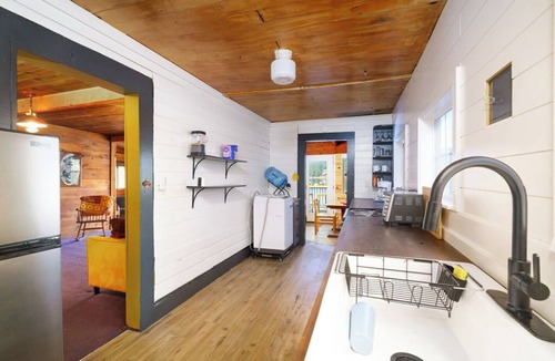 Rose Lake Cabin | The Funky Pine Cabin, Paddle boards + Dock