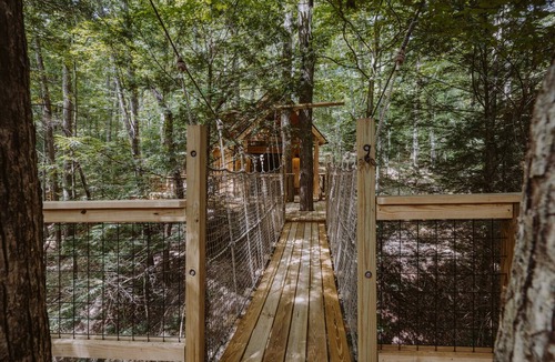 Laurelville Cabin | The Hickory Treehouse w/Suspension Bridge