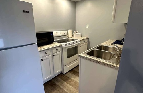 Put-in-Bay Apartment | The Husky Jerk Ground Level Apartment