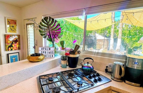 Twin Palms House | The Twin Palms Art House, your vibrant midcentury modern Palm Springs home base