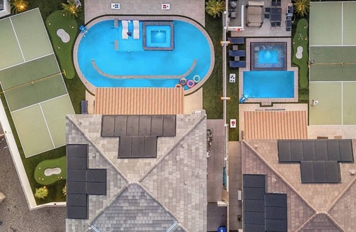 Coachella House | The TWINS: 18 Bedroom/10Bath/Sleeps 40+/LazyRiver/Pickleball/GameRoom