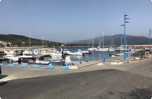 Porto Pollo Apartment | Top of house with view of Valinco bay