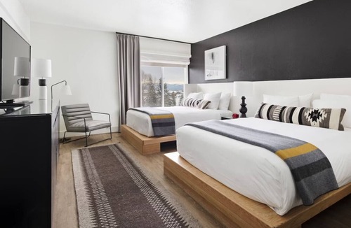 Teton Village Hotel | Two Queen, Gravity Haus, Scenic Views, Skiing Adventure, At Jackson Hole's Foot