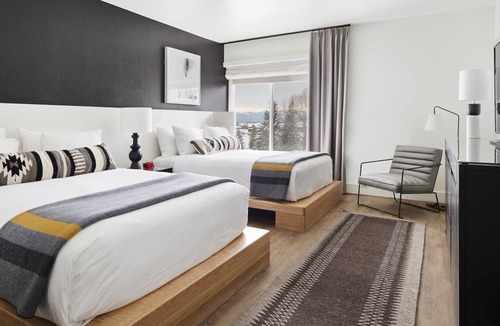 Teton Village Hotel | Two Queen, Gravity Haus, Scenic Views, Skiing Adventure, At Jackson Hole's Foot