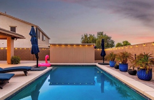 San Tan Valley House | Unwind in Style - 3BR Home w/Pool & Hot Tub - near Medical Centers