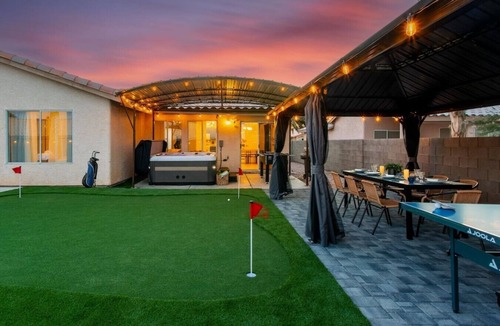 North Las Vegas House | Unwind & Play Vegas Home, Hot Tub+Basketball Court