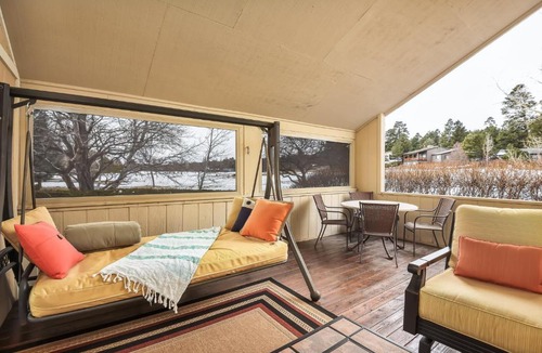 Flagstaff Villa | Utopia End-Unit Townhome On the 18th Hole Pool Table Fun Porch with Great Views