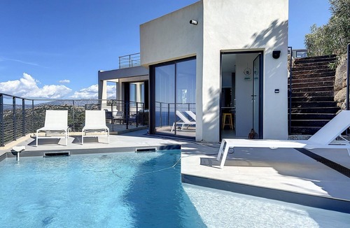 Santa-Reparata-di-Balagna Villa | Villa panoramic sea view, heated pool, Monticello, 4 bedrooms