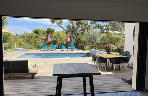 Cirendinu House | Villa Pienezza 8p 4 bedrooms very quiet Pinarellu 5min from beaches Heated swimming pool