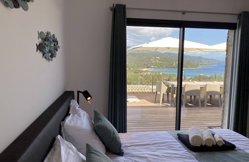 Favone Villa | Villa Pura Corsica: magnificent new sea/beachview villa all luxury and own pool