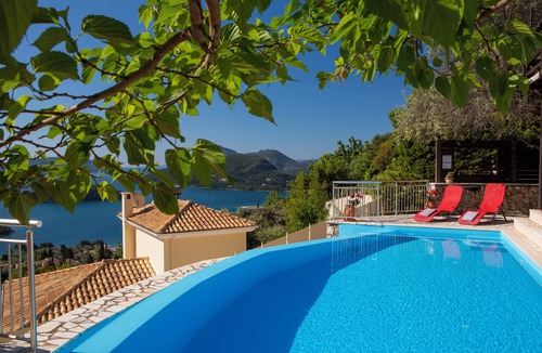 Perigiali Villa | Villa Samsel - magnificent sea views, privacy, infinity pool, close to the beach