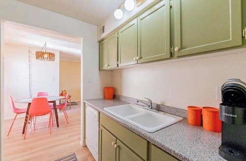 Monte Vivienda Condo | Vintage condo & views! Retro Vibe in Old Town with heated & cooled-pool & spa