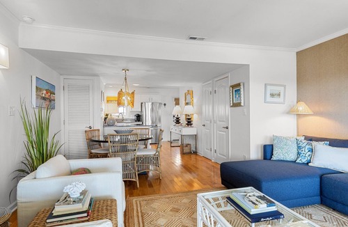 Atlantic Beach House | Water-front home w boat lift! Short walk to the beach!