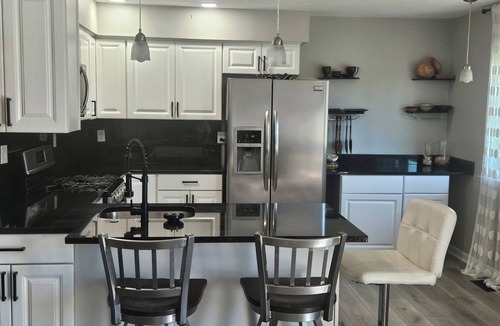 Harrison Township Condo | waterfront 2-bedroom condo with private deck overlooking Clinton River
