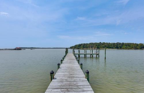 Wicomico Church House | Waterfront Home with Large Yard, Dock & Bay View