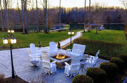 Bumpass House | Waterfront Retreat Lakefront Game Room Dock