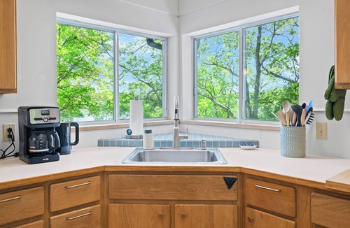 Wareham House | Waterfront Retreat - Tucked in the Woods, Private Dock, Dog-Friendly, Accessible