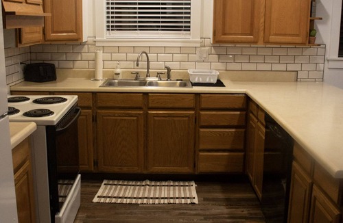 Salina House | Western Charm Getaway, Spacious 2BR Near I-70 in Salina. Single level no stairs