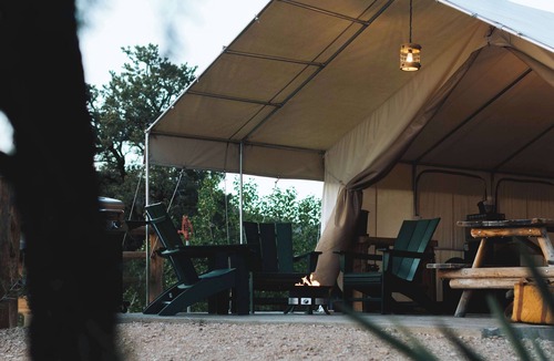 Orderville RV Rental | Zion Glamping Tent w/A/C & Private Bathroom