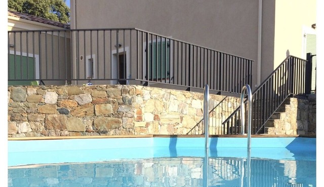 10 min from the beaches of saint florent: house with private pool and garden