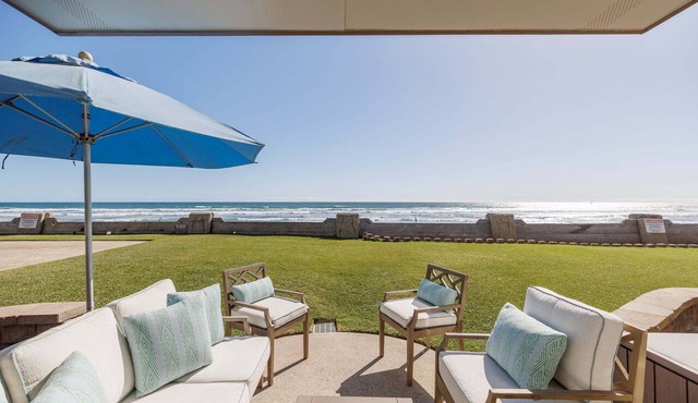 2 Parking Spaces! Absolute Beach Front Ground Level D29 North Coast Village
