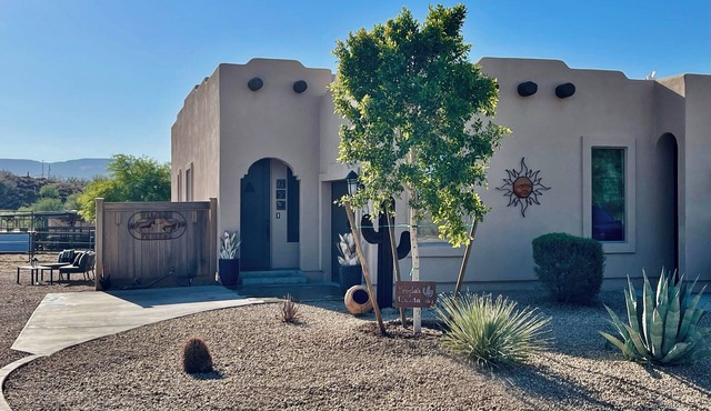 A Boutique Desert Stay with a Pool and a Donkey twist.