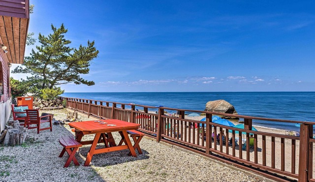 Beachfront Wading River Home w/Deck & Grill!
