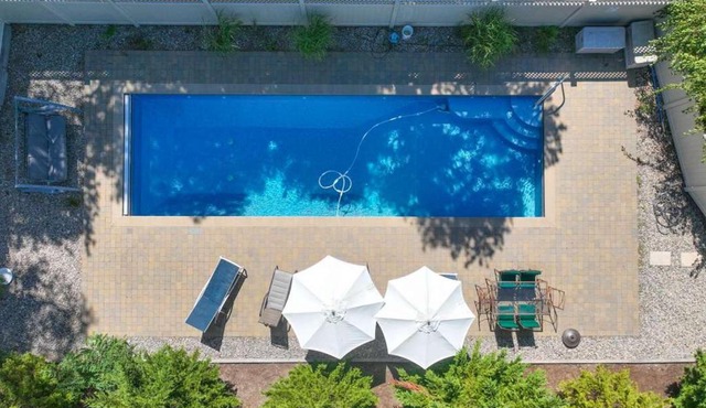 Beautiful backyard pool deeded beach rights