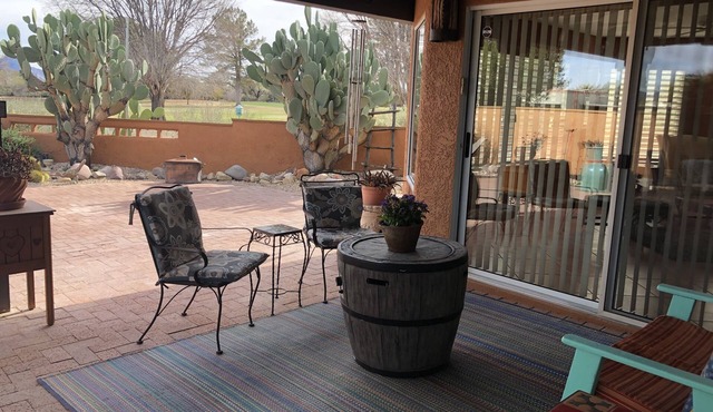 Beautiful views of Mount Wrightson from this home on the Haven Golf Course.