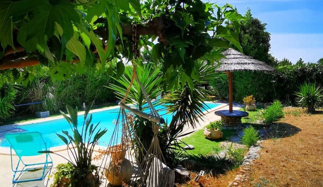 Bottom of House T3 with Private Pool AJACCIO