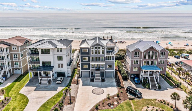 Brand-new oceanfront home with private pool, hot tub & four-story deck