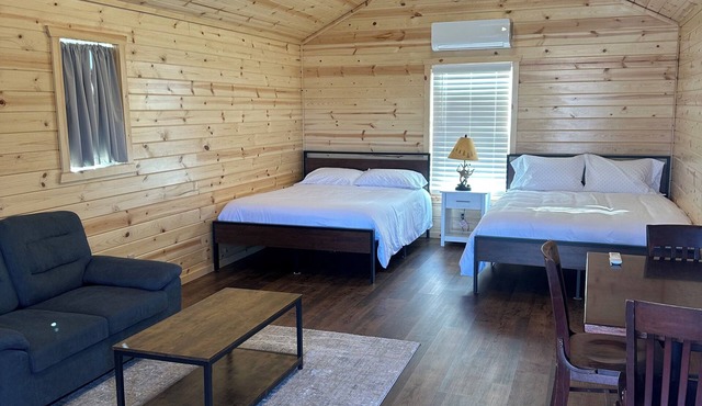 Cabin 3 with AC and WiFi in charming Reed Point. ADA compliant.