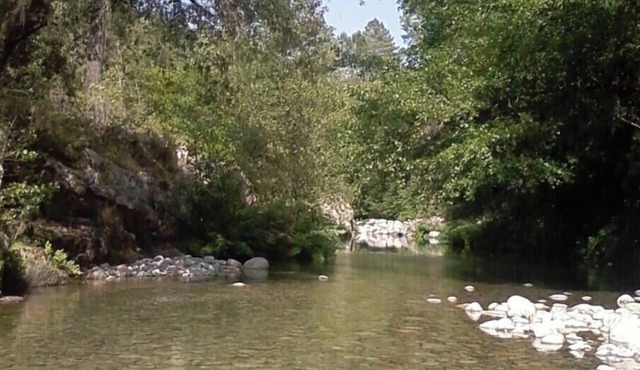 Chalet garden between hiking maquis swimming