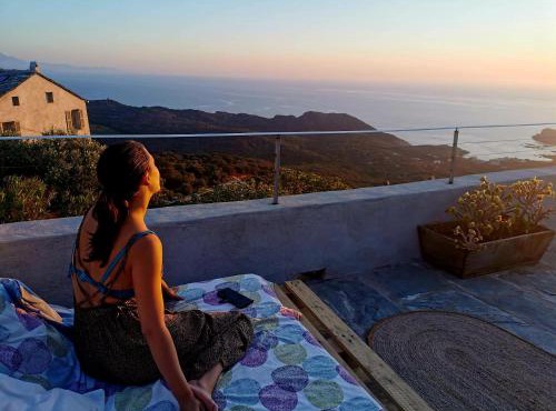 Chambre des rêves, vue exceptionnelle sur terrasse privée,la Casamatta
