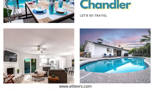 Chandler Heated Pool! Fun Backyard! 2 King Rooms!